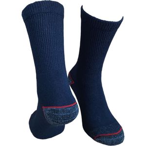 WeirdoSox – 8 paar Werksokken - Marine - Maat 43/46 - Met versterkte hak en teen en comfortabele badstof voet
