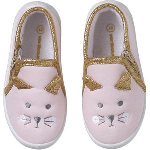 Canvas Sloffen - Lichtroze - Voor Baby's - Met Rits - Antislip Buitenzoal