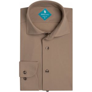 District Indigo Pique Performance Shirt Mid Brown (7.31.025.780 - 043)