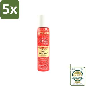 5 x Treaclemoon – Droogshampoo – Rouge Love – 200 ml - Grootverpakking - Droogshampoo - Fris Haar - Volume Haar - Vet Haar - Haar Verzorging