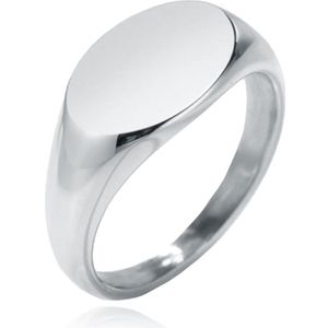 Cilla Jewels - Zegelring - Zilverkleurig - Edelstaal