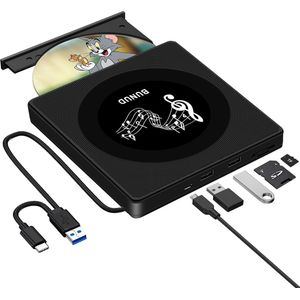 Externe DVD Speler Voor Laptop - CD Brander - Plug & Play