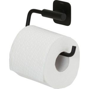 Tiger Colar - Wc rolhouder zonder klep - Zonder te boren - Toiletrolhouder zelfklevend - Zwart