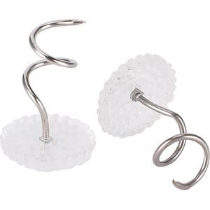 100 Stks Twist Nail Transparant Antislip RVS Quilten Pins - Vaste Spiraal (100/doos spiraalnagels)