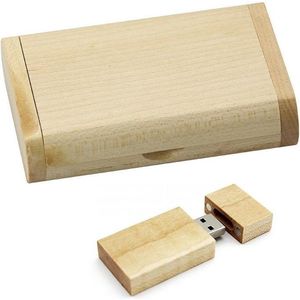 Rechthoek hout usb stick in hout doos 16GB