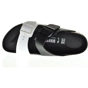 Birkenstock Arizona Split Black White Zwart Voetbed maat 35