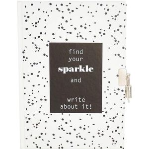 Dagboekje met slot - Find your sparkle -  A5