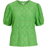 Object Objfeodra S/s Top Tops & T-shirts Dames - Shirt - Groen - Maat S