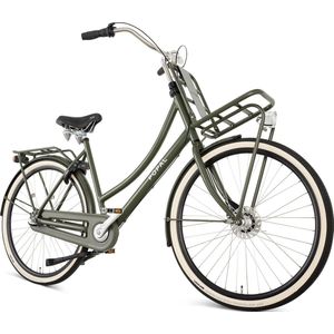 Popal Daily Dutch Prestige N3 Transportfiets - Stadsfiets Dames - 59 centimeter - Legergroen