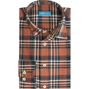 District Indigo Overhemd Ruit Oranje (7.12.026.741 - 285)