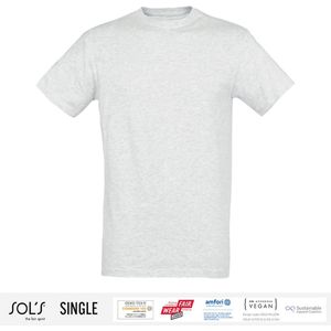 Sol's Heren T-Shirt 100% biologisch katoen Ronde hals Ash Grey Maat L