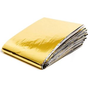 Thermische Nooddeken, slaapzak \ Premium Reddingsdeke | Survival Whistle Ultralight Cold Protection / Noodslaapzakken - emergency foil blanket, emergency sleeping bag - 1 Piece - 210 x 160 cm