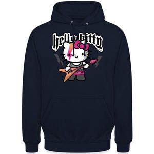 Spreadshirt Hello Kitty In Een Rockoutfit Speelt E-gitaar Hoodie unisex