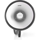 Nedis - Megafoon - 120 dB - 1500 m Bereik - Wit/Zwart