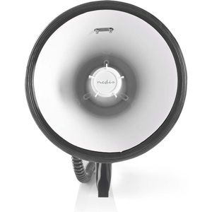 Nedis - Megafoon - 120 dB - 1500 m Bereik - Wit/Zwart