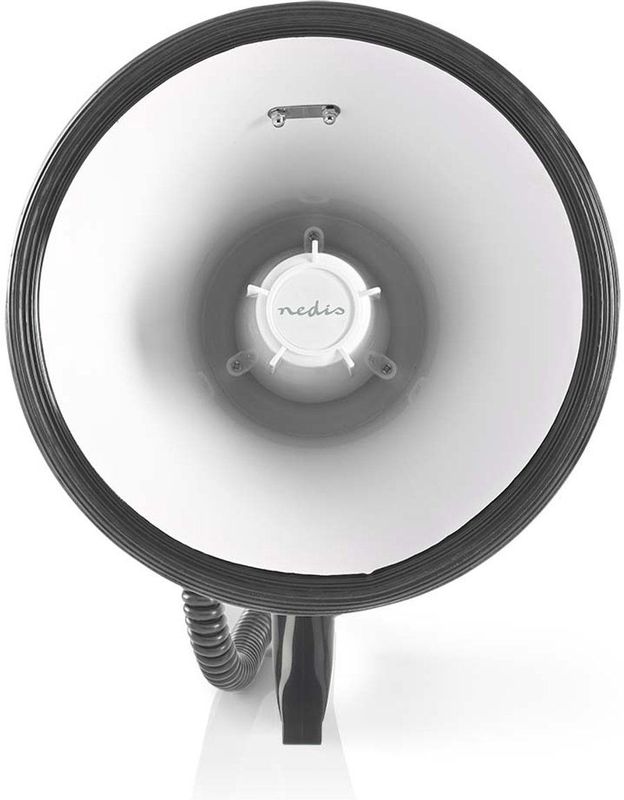 Nedis - Megafoon - 120 dB - 1500 m Bereik - Wit/Zwart