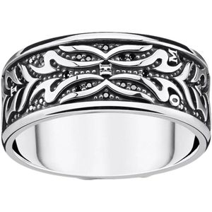 Ring - Zilver - Zwart - Zirkonia