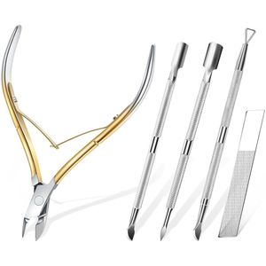5-delige manicure set - roestvrij staal - voor nagels en nagelriemen - complete set
