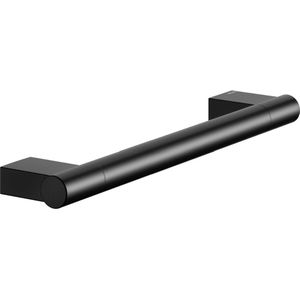 KEUCO Handgreep, zwart mat, 35,1 cm lang, belastbaarheid 115 kg, voor badkuip en douche, wandmontage, ook als badgreep, Plan