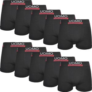 Microfiber Heren Boxershort - 10-pack - Zwart - Maat XL/XXL - Heren Ondergoed