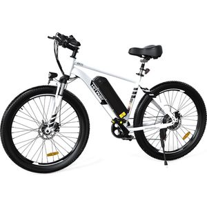 HITWAY Elektrische fiets - Ebike - 26""*3.0 - 48V15AH - tot 35-90 km - 7 versnellingen - Wit