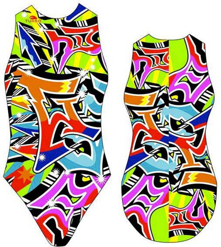 Turbo Grafitti Zwemkleding Veelkleurig S Vrouw