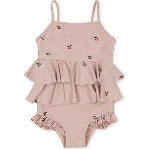 Konges Sløjd Manuca Frill badpak kind - Cherry blush