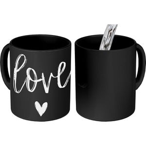 Magische Mok - Foto op Warmte Mokken - Koffiemok - Love - Quotes - Spreuken - Magic Mok - Beker - 350 ML - Theemok