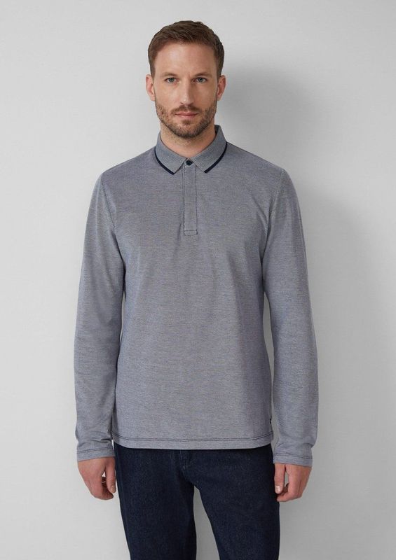 Poloshirt - Tweekleurig - Lange Mouwen