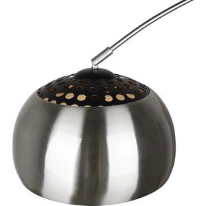 LED Vloerlamp - Trion Arginta - E27 Fitting - 1-lichts - Mat Nikkel