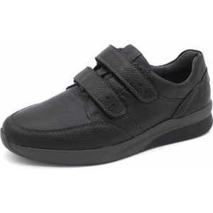 Waldläufer Heren Klittenbandschoen - 654302-199-001 Zwart - Wijdte K - Maat 8½ (42.5)