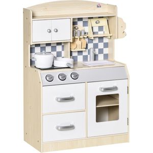 HOMCOM - Kinderkeuken - met Kookaccessoires - 350-107