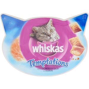Whiskas snack temptations zalm - 60 gr - 8 stuks