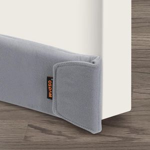Tochtstopper koude-isolerend 97 cm - verstelbare warmte-isolerende onderkant deur - tochtbescherming - bescherming tegen kou - grijs