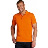 Grote maten heren poloshirt oranje 4xl