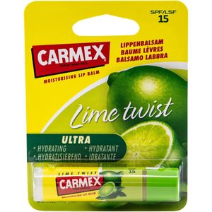 Carmex - Lime Twist Lip Balm SPF 15 - Ochranný balzám na rty s příchutí limetky 4,25 g