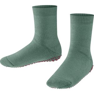 FALKE Catspads antislip noppen katoen merino wol huissokken kinderen groen - Maat 39-42