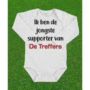 Rompertje jongste supporter van De Treffers.