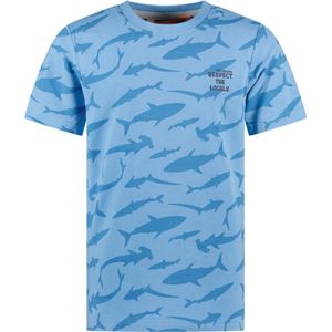 TYGO & vito X403-6436 Jongens T-shirt - Bright Blue - Maat 146-152