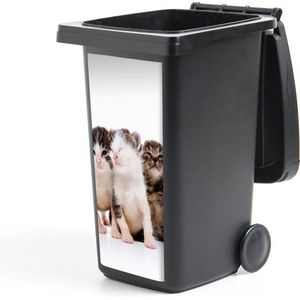 Container sticker Kat - Huisdieren - Vacht - Portret - 44x98 cm - Kliko sticker