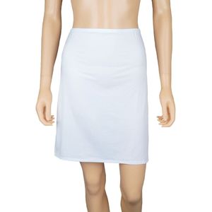 5568 Dames onderrok kort (50cm) Wit maat S