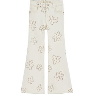 WE Fashion Meisjes flared jeans met dessin