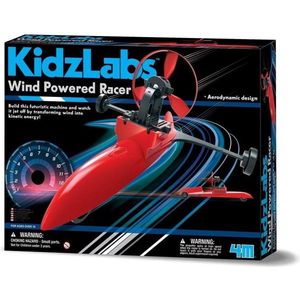 4m Racer Kidzlabs Wind Aangedreven Junior Rood 38-delig