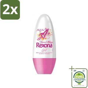 Rexona - Tropical - Deo Roller - Fris & Fruitig - 50 ml - Voordeelverpakking - 2 stuks - Rexona Tropical - Deodorant