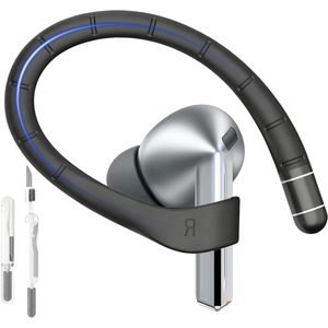 Allecto Plus - Siliconen oorbeugel voor draadloze oortelefoon | antislip sport-oorhaak en anti-verliesband | Comfortabele pasvorm voor fitness en dagelijks gebruik