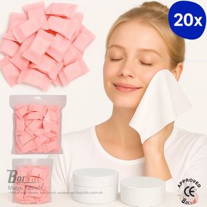 BORVAT® - 20x Magic Towels - Gecomprimeerde Doekjes in Tabletvorm - 100% Biologisch Afbreekbaar