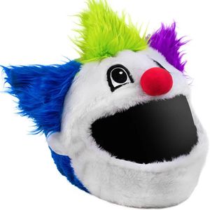 Clown Helmhoes - Motor - Scooter - Fiets - Universeel - Accessoire - Grappige hoes
