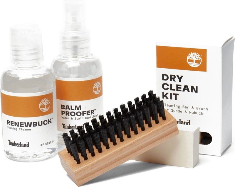 Timberland - Reisverzorgingsset - Wit - Balm Proofer Water & Stain Repellent - Renewbuck Foaming Cleaner - Dry Cleaning Kit