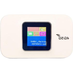 By Shayne 4G Mobiele Wifi-router, Draagbare Reis-wifi met 2100 MAh-batterij, Mobiele Mifi-hotspot, Multiband-ondersteuning, Ondersteunt 10 Apparaatverbindingen