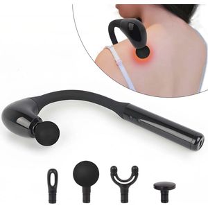 Zelfmassagepistool met J-vormig handvat en 5 niveaus voor diepe weefselmassage